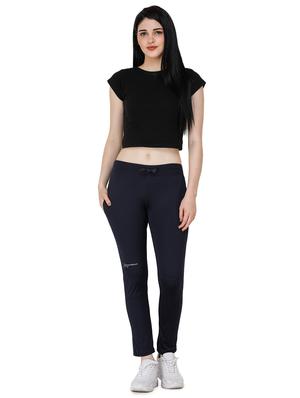 dark blue lycra yoga pants track - 17168748 - Standard Image - 4