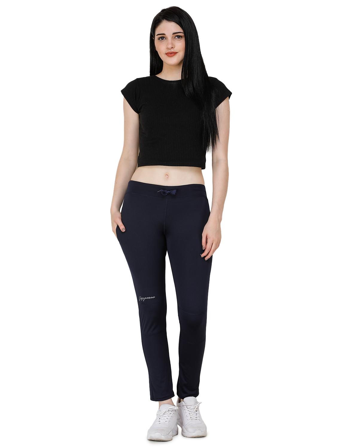 dark blue lycra yoga pants track - 17168748 - Zoom Image - 4