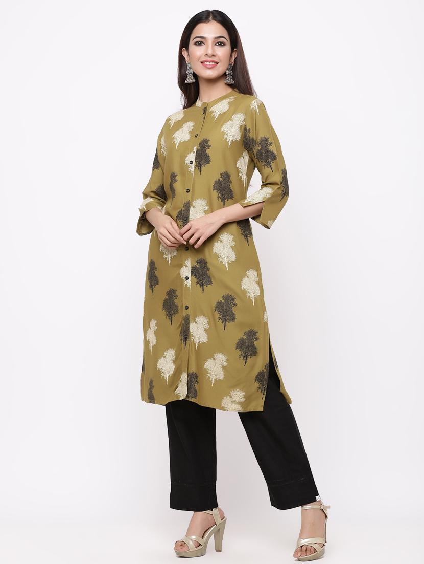 printed a-line kurta - 17168981 - Zoom Image - 2