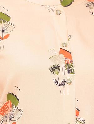 foil print a-line kurta - 17169007 - Standard Image - 4