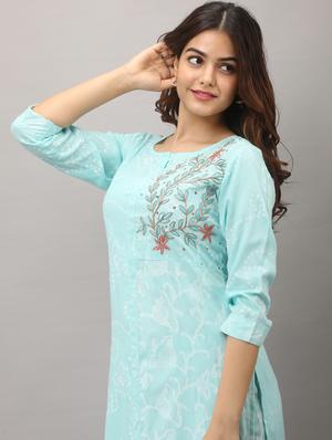 printed kurta pant set - 17169065 - Standard Image - 4
