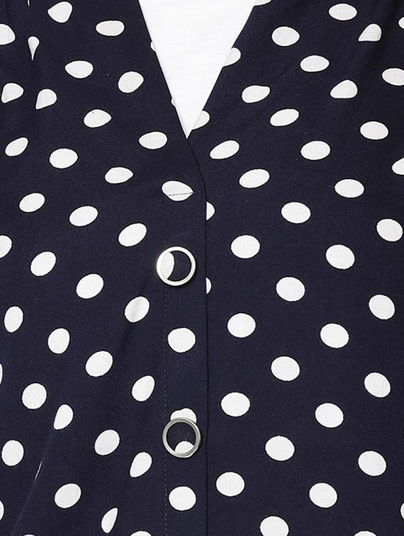navy blue cotton regular top - 17169361 - Zoom Image - 5
