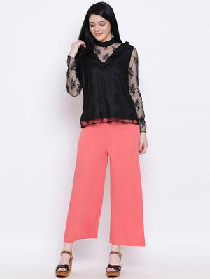 high rise wide leg trouser - 17169559 - Standard Image - 4