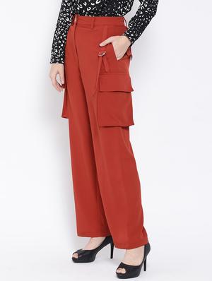 high rise cargo pants - 17169563 - Standard Image - 2