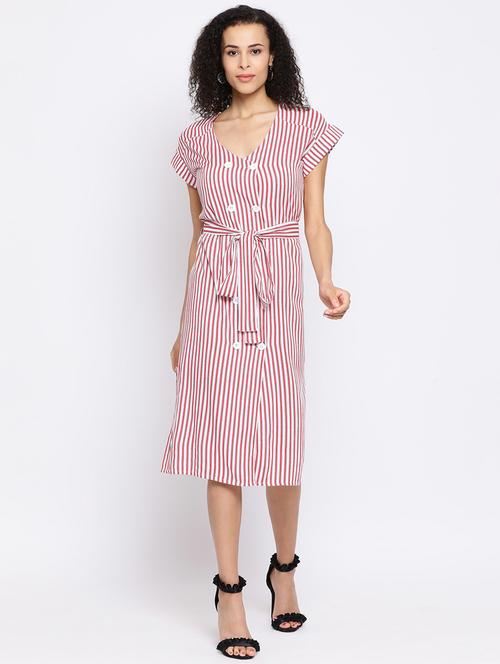 double breasted striped dress - 17169572 - Standard Image - 1