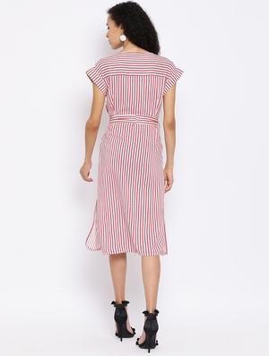 double breasted striped dress - 17169572 - Standard Image - 4
