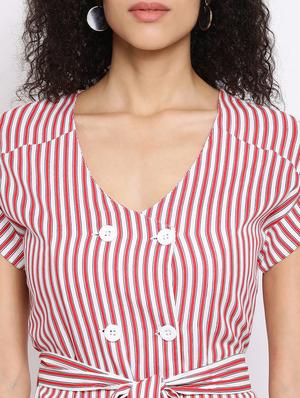 double breasted striped dress - 17169572 - Standard Image - 5