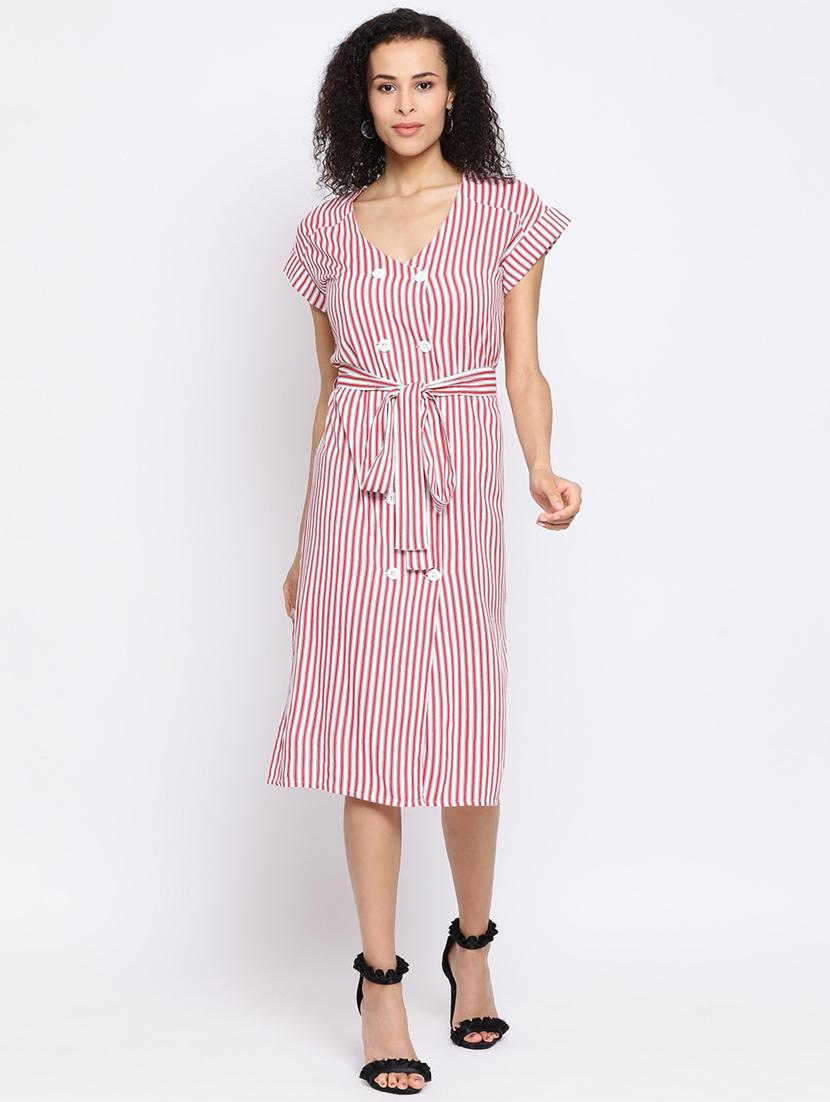 double breasted striped dress - 17169572 - Zoom Image - 1