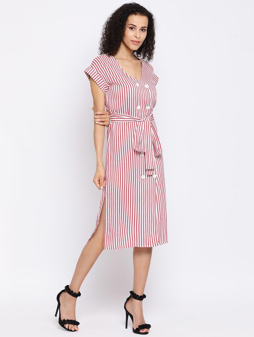 double breasted striped dress - 17169572 - Zoom Image - 2