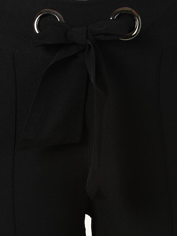 drawstring waist solid capri - 17170529 - Zoom Image - 4