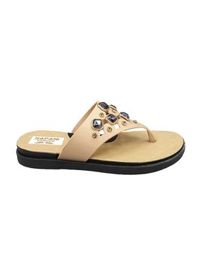 yellow toe separator slippers - 17170862 - Standard Image - 3
