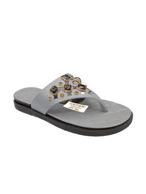 grey toe separator slippers - 17170863 - Standard Image - 2