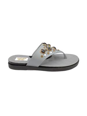 grey toe separator slippers - 17170863 - Standard Image - 3