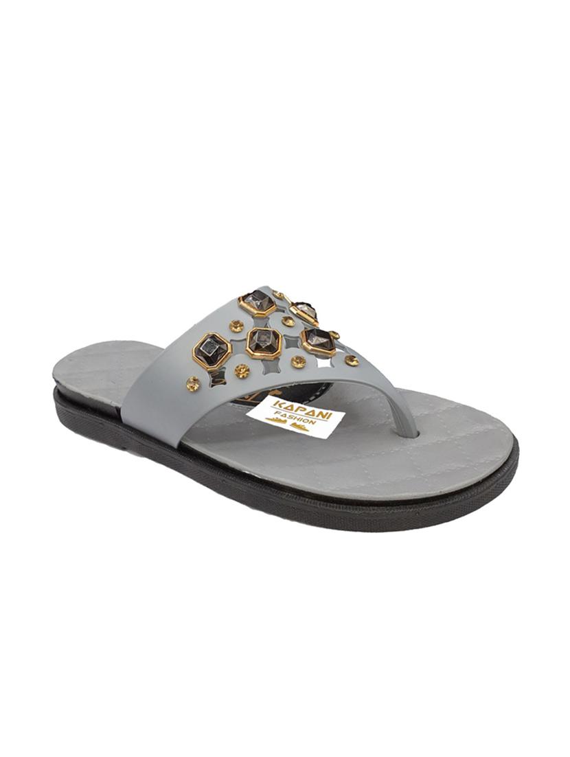 grey toe separator slippers - 17170863 - Zoom Image - 2