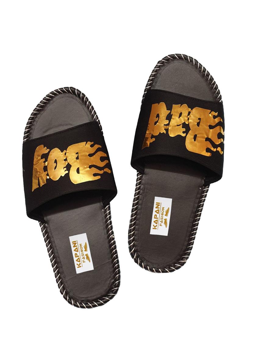 gold slip on flip flops - 17170872 - Zoom Image - 1