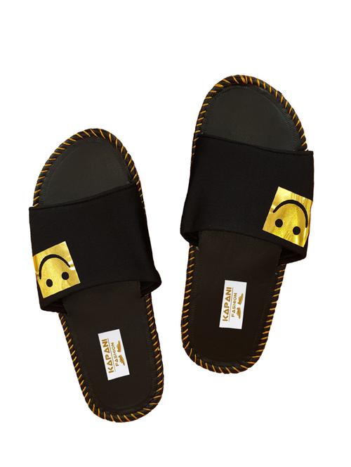black slip on flip flops - 17170875 - Standard Image - 1
