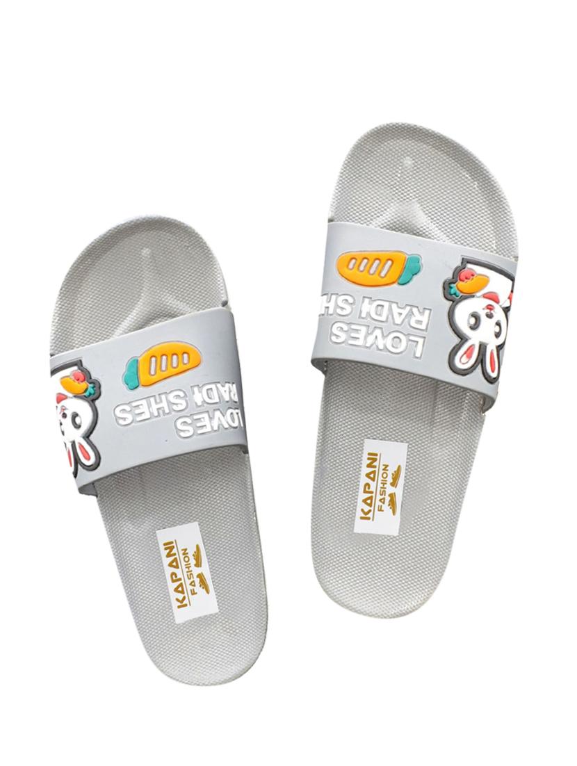 grey rubber slippers & flip flop - 17170901 - Zoom Image - 1
