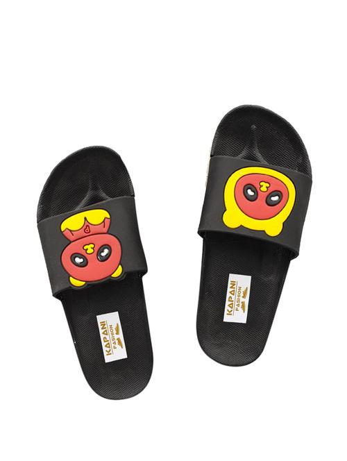 black rubber slippers & flip flop - 17170903 - Standard Image - 1