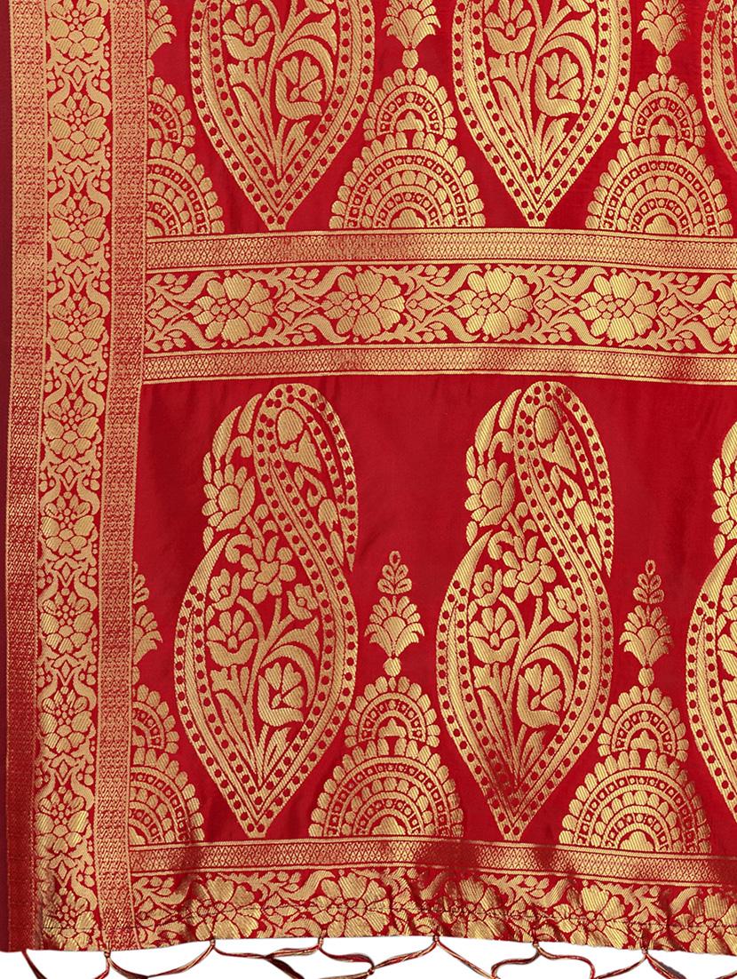 self design half & half saree with blouse - 17171044 - Zoom Image - 4