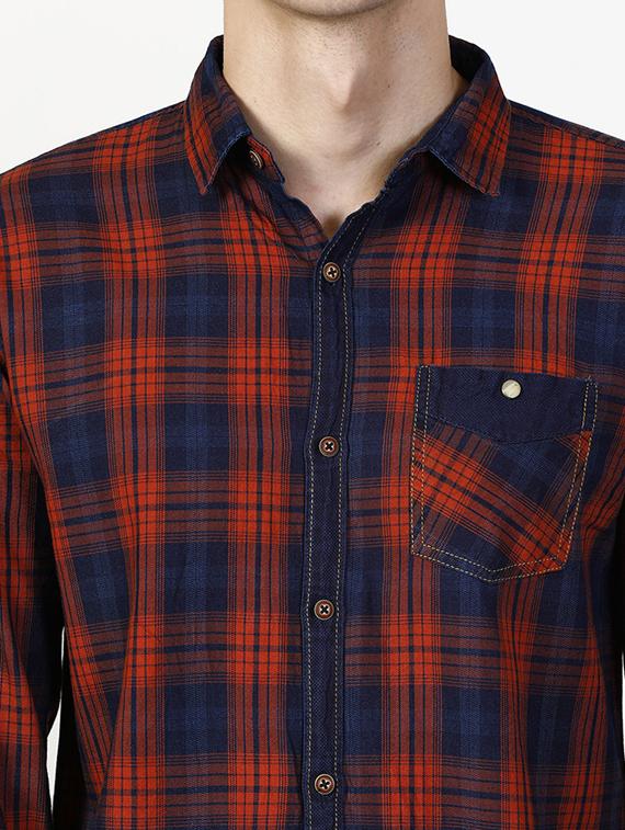 red checkered casual shirt - 17171307 - Zoom Image - 5