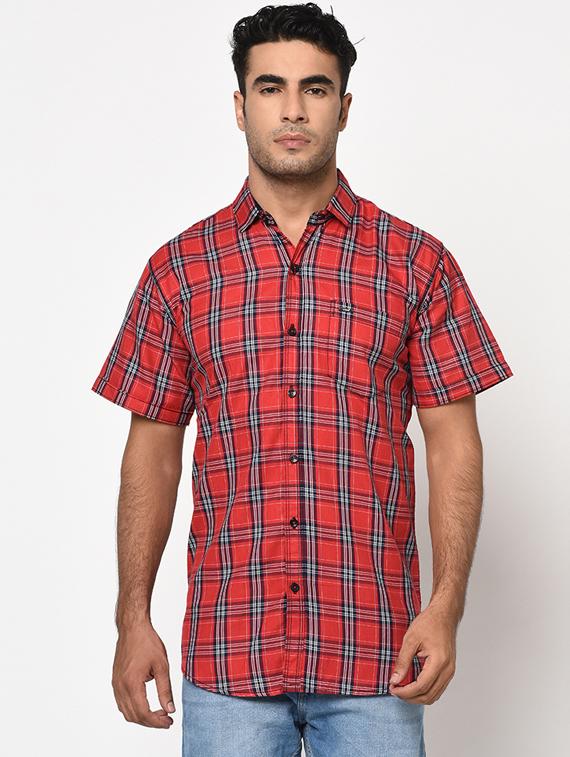 red checkered casual shirt - 17171330 - Zoom Image - 1