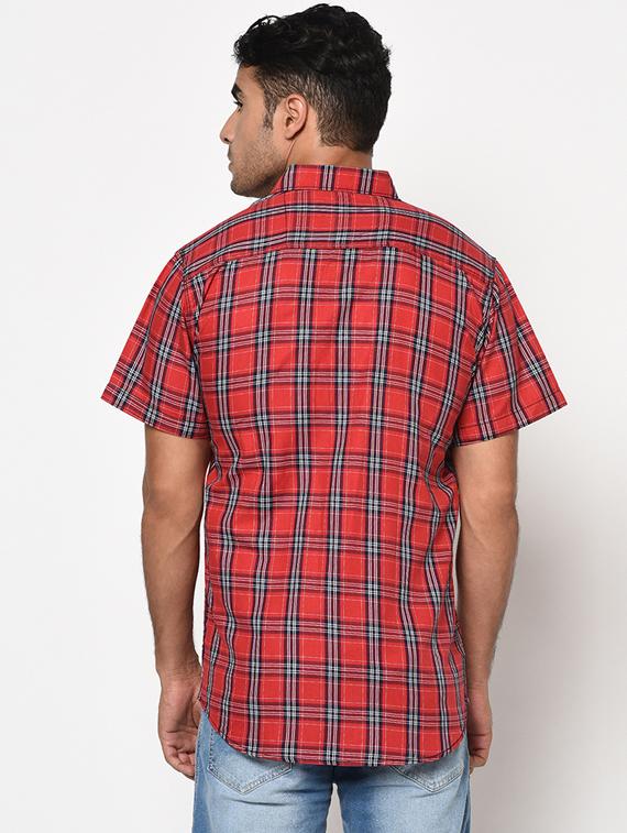 red checkered casual shirt - 17171330 - Zoom Image - 3