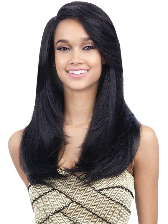elegant hairs women heat resistant synthetic long straight hair wig, - 17171586 - Zoom Image - 1