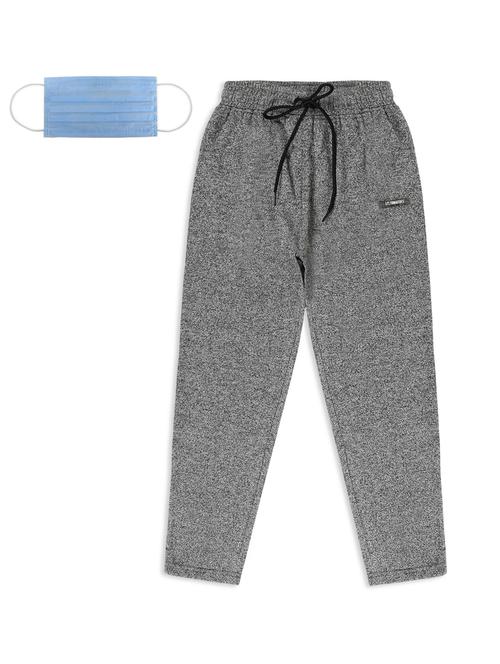 black cotton track wear with free mask - 17171814 - Standard Image - 1