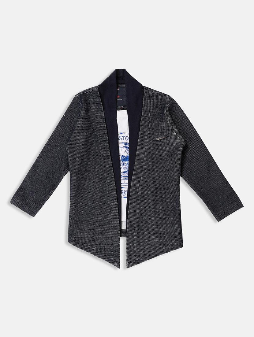 blue cotton shrug with free mask - 17171819 - Zoom Image - 1