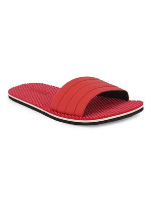red slip on slippers - 17171960 - Standard Image - 2