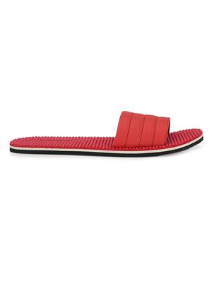red slip on slippers - 17171960 - Standard Image - 3