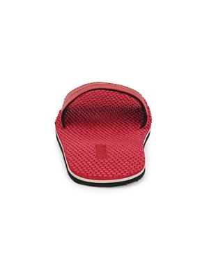 red slip on slippers - 17171960 - Standard Image - 4