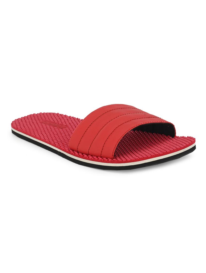 red slip on slippers - 17171960 - Zoom Image - 2