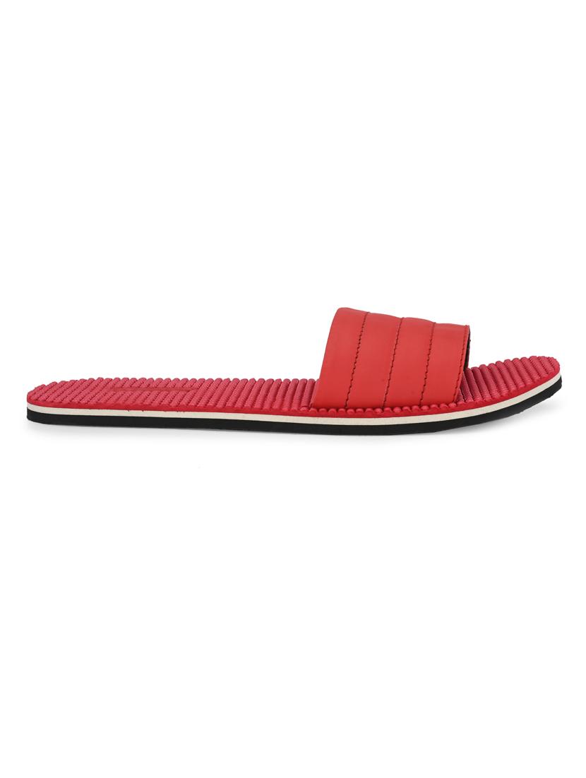 red slip on slippers - 17171960 - Zoom Image - 3