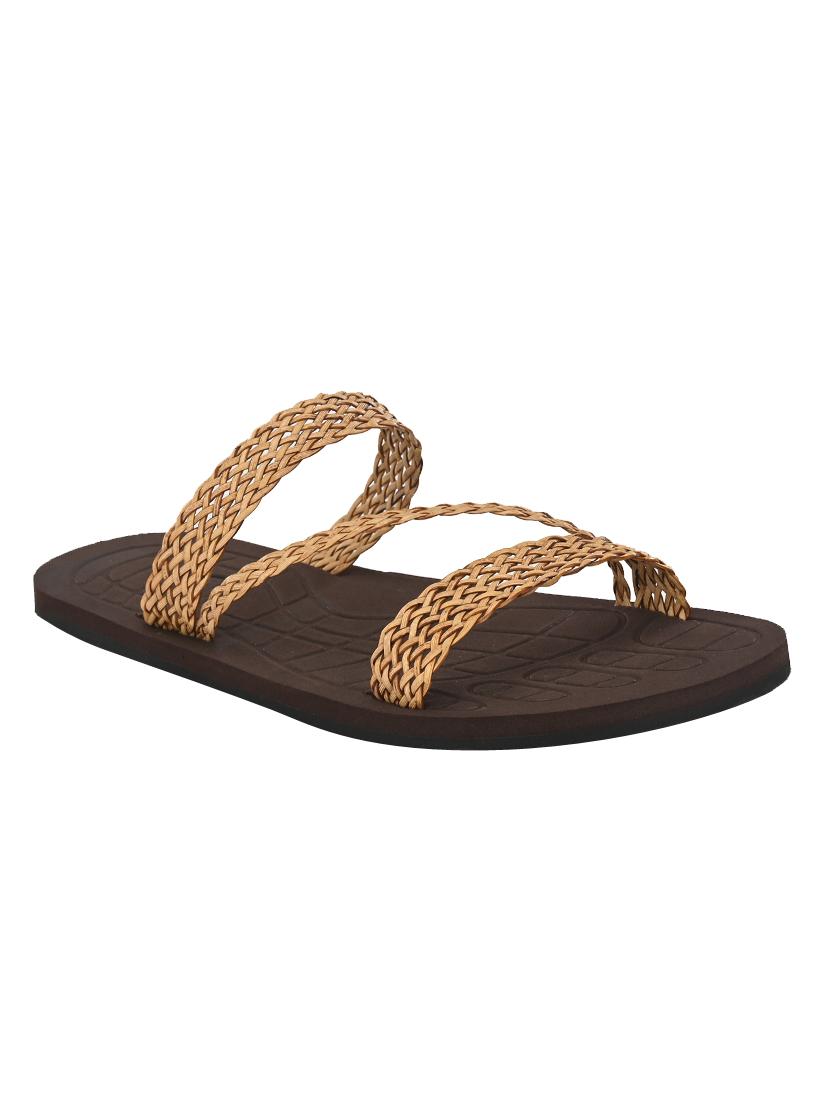 brown slip on slippers - 17171963 - Zoom Image - 1
