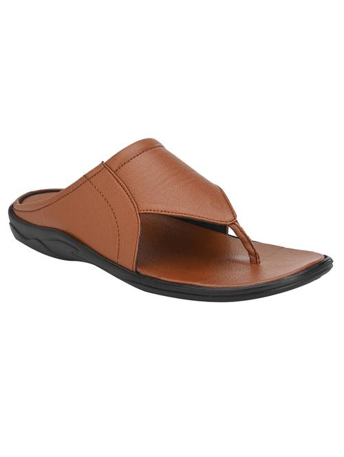 tan toe separator slippers - 17171966 - Standard Image - 1