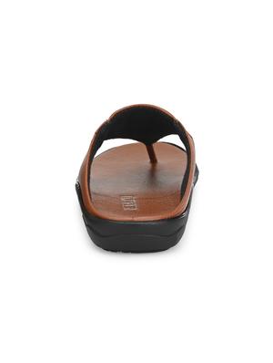 tan toe separator slippers - 17171966 - Standard Image - 3