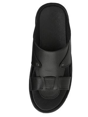 black slip on sandals - 17171968 - Standard Image - 4