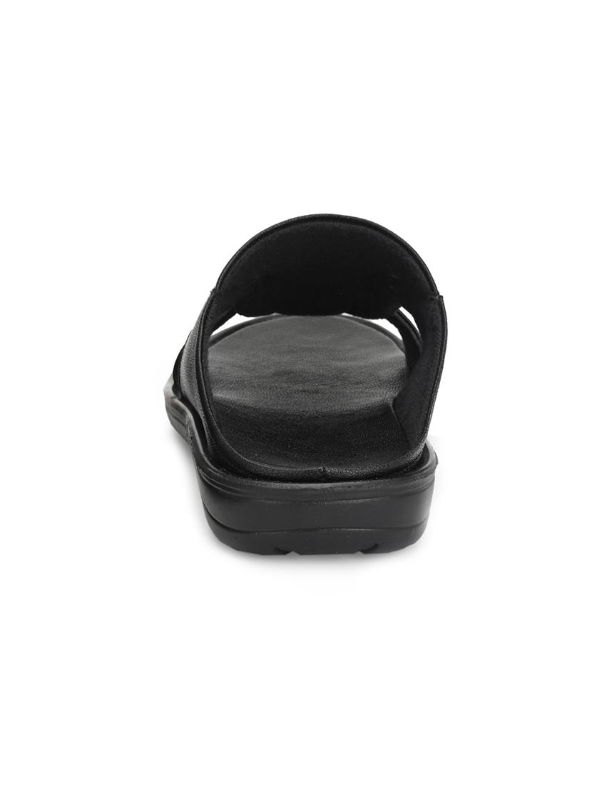 black slip on sandals - 17171968 - Zoom Image - 3