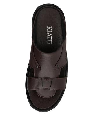 brown slip on sandals - 17171969 - Standard Image - 4