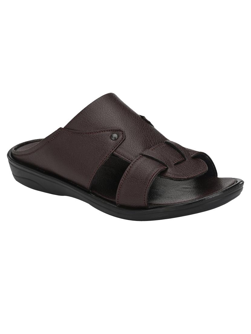 brown slip on sandals - 17171969 - Zoom Image - 1