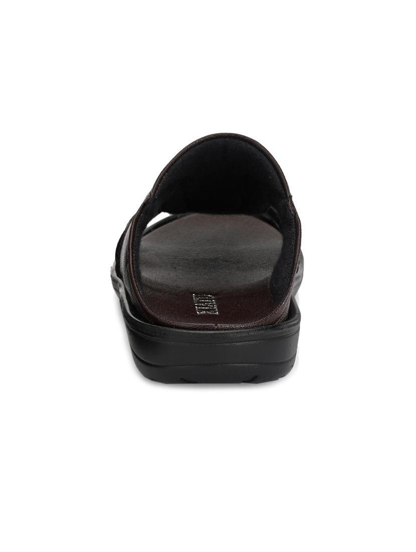 brown slip on sandals - 17171969 - Zoom Image - 3