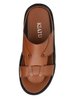 tan slip on sandals - 17171970 - Standard Image - 4