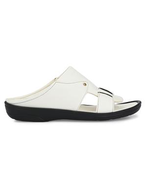 white slip on sandals - 17171971 - Standard Image - 2