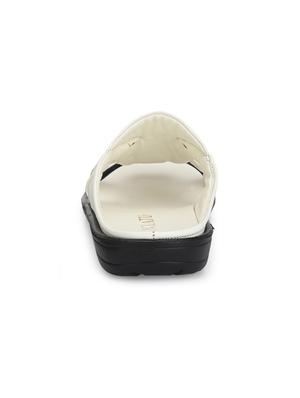 white slip on sandals - 17171971 - Standard Image - 3