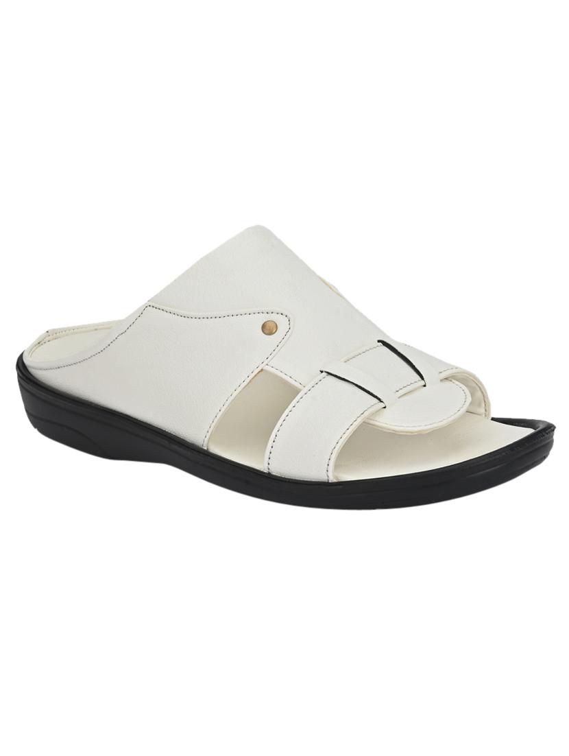 white slip on sandals - 17171971 - Zoom Image - 1