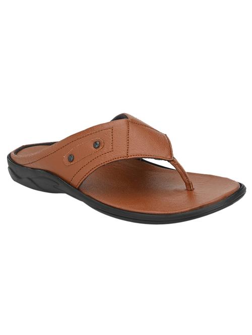 tan toe separator slippers - 17171978 - Standard Image - 1