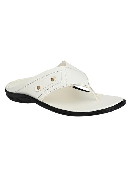 white toe separator slippers - 17171979 - Standard Image - 1