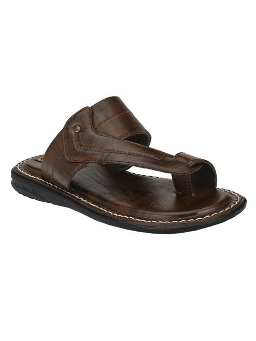 brown slip on slippers - 17171982 - Standard Image - 1