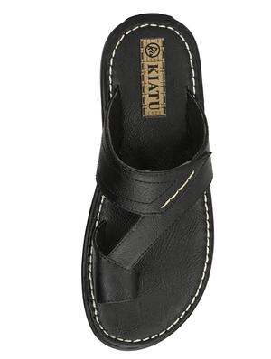 black slip on slippers - 17171984 - Standard Image - 4